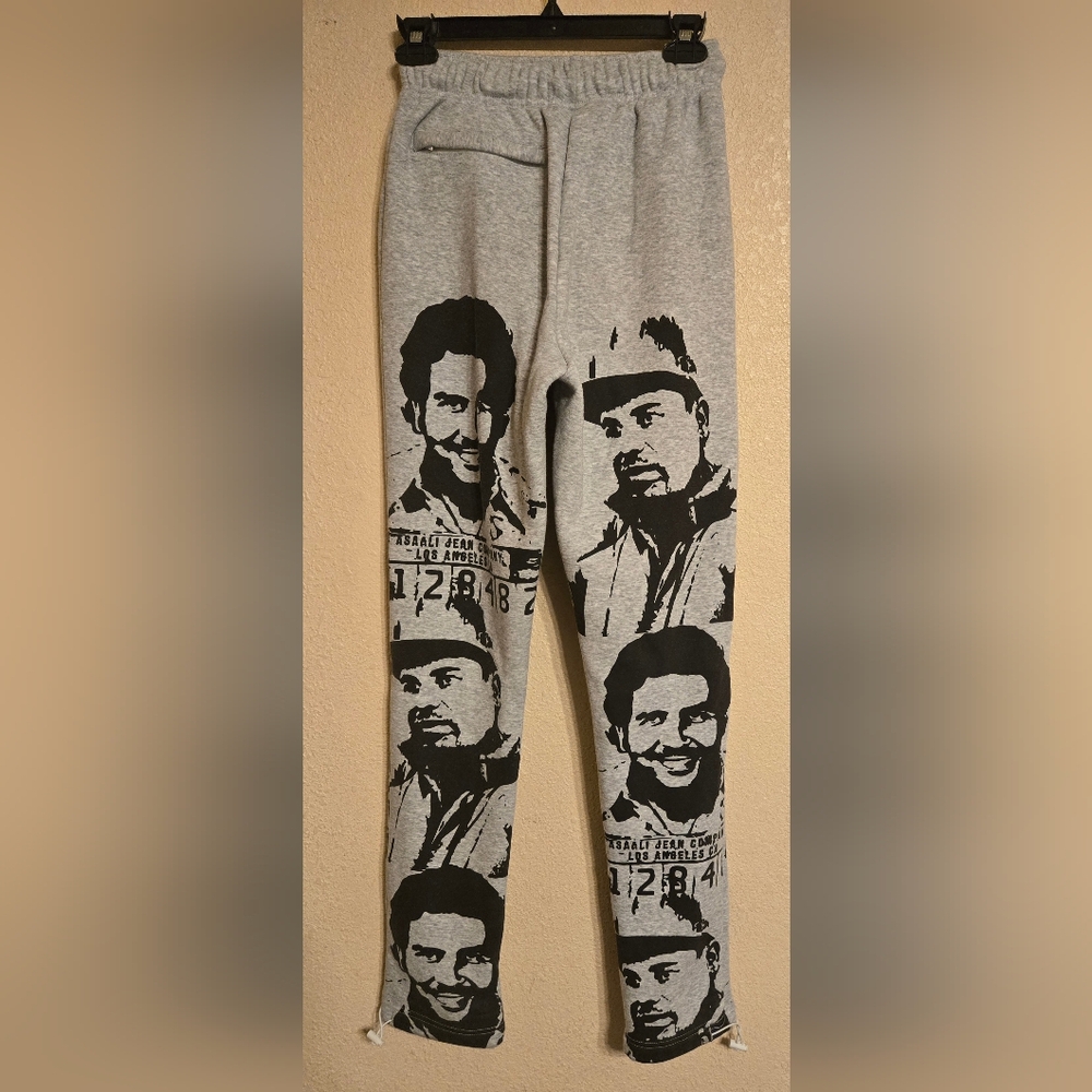 Asaali Sweatpants Color Grey/Black Size Small - Picture 3 of 12